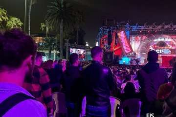 Actuación de la murga teldense Los Nietos de SaryManchez en la segunda fase del concurso carnavalero de la capital grancanaria/FJS Fotografía y TA.